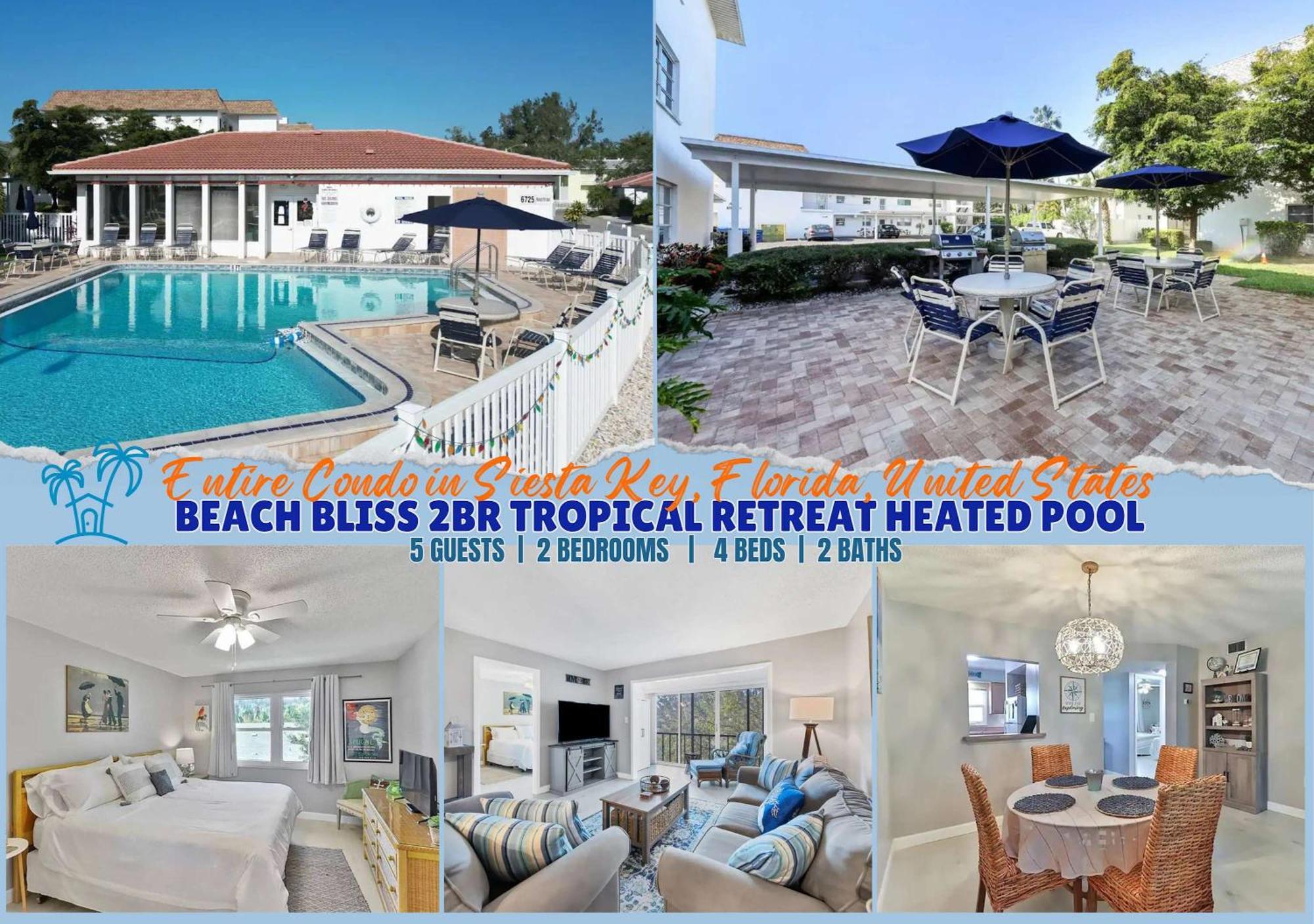 2 Bed 2 Bath Centrally Located On Siesta Key Сарасота Экстерьер фото